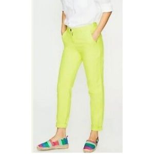 BODEN Citrus Lime Green Chino Pants  EUC- Like new-Quality cotton 97% spandex 3%